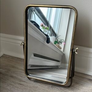 Wicker Emporium Brass Framed Mirror